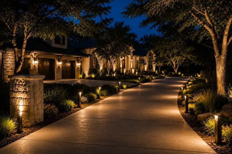 Pathway & Driveway Lighting by Landscape Lighting Texas